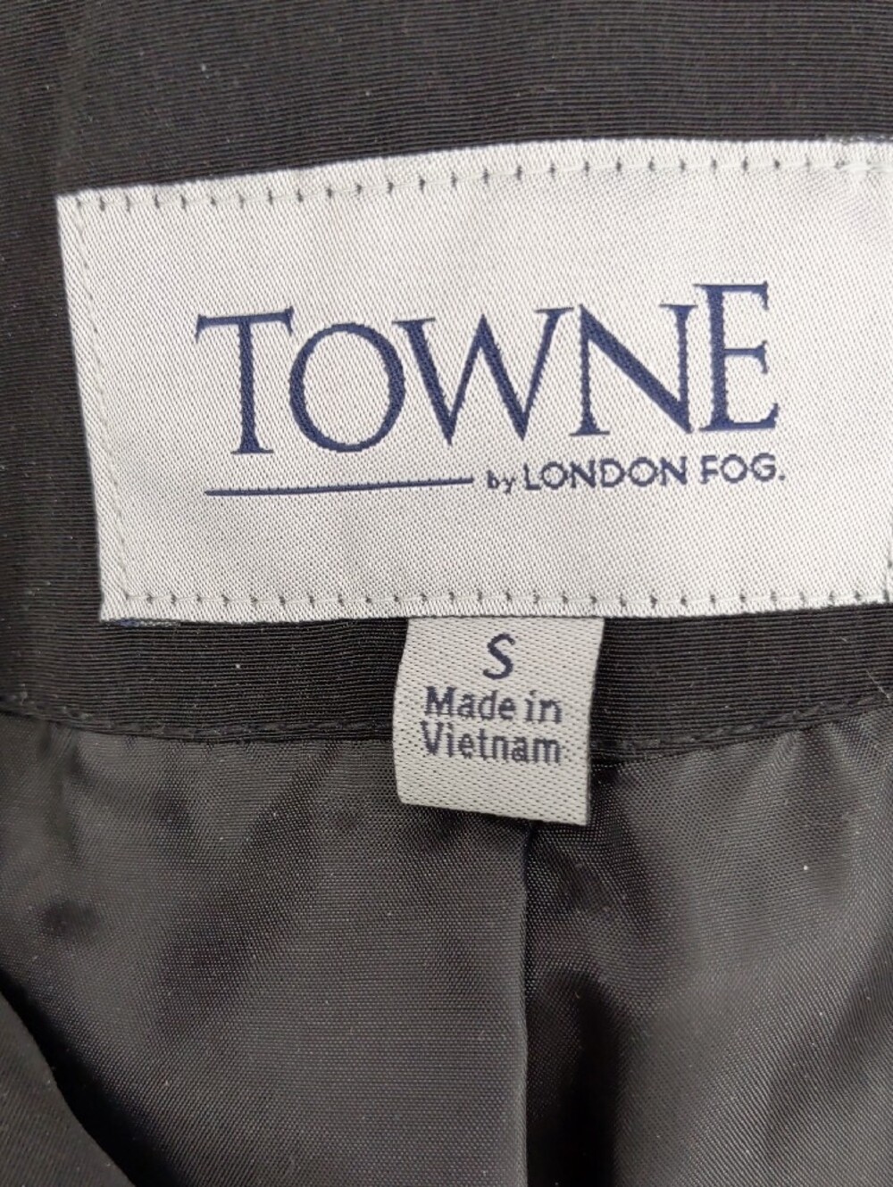 Towne (London Fig) Women's Black Hooded Trench Coat - Picture 3 of 8